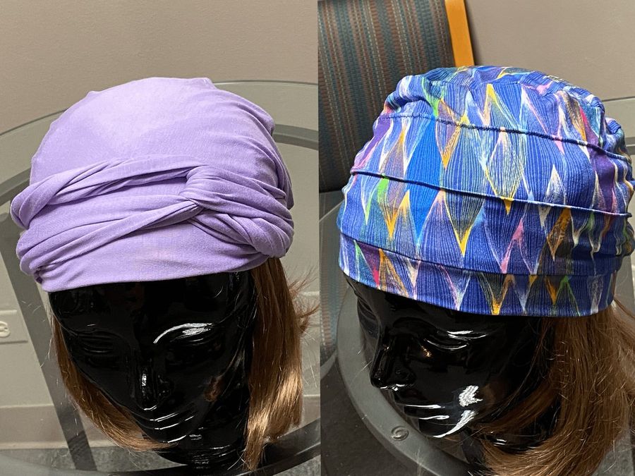 Soft wraps and comfort caps available at Hair Response